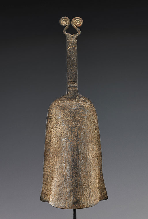 Large and Elegant Benin Striker Bell
      Iron