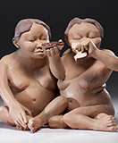 108413
Roxanne Swentzell "The Sandwich"
Clay Sculpture